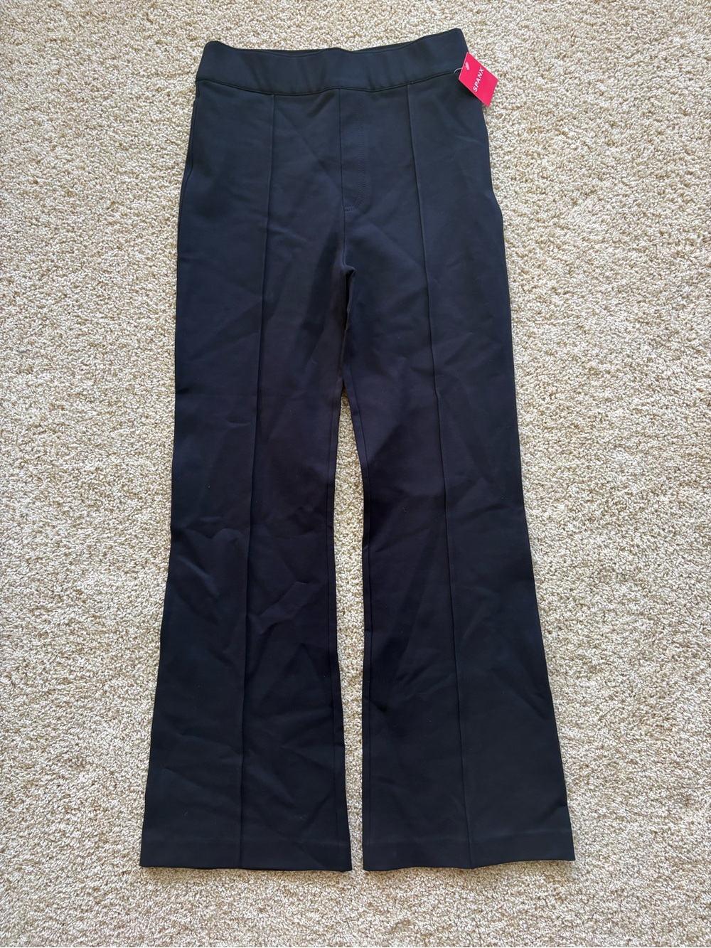 SPANX Hi Rise Flare Ponte Pant Classic Black Size Medium